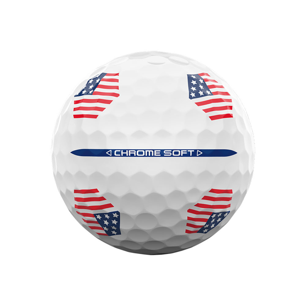 Callaway Chrome Soft TruTrack USA White Golf Balls - Prior